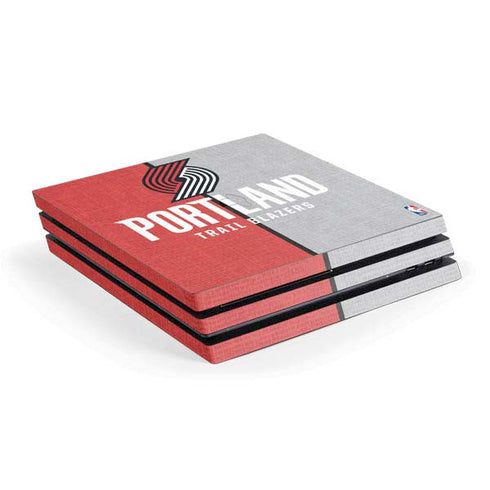 NBA Portland Trail Blazers Canvas PS4 Pro Console Skin