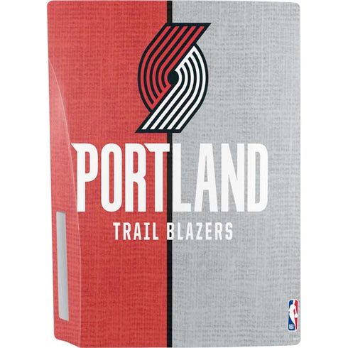 NBA Portland Trail Blazers Canvas PS5 Console Skin
