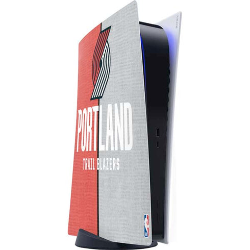 NBA Portland Trail Blazers Canvas PS5 Digital Edition Console Skin