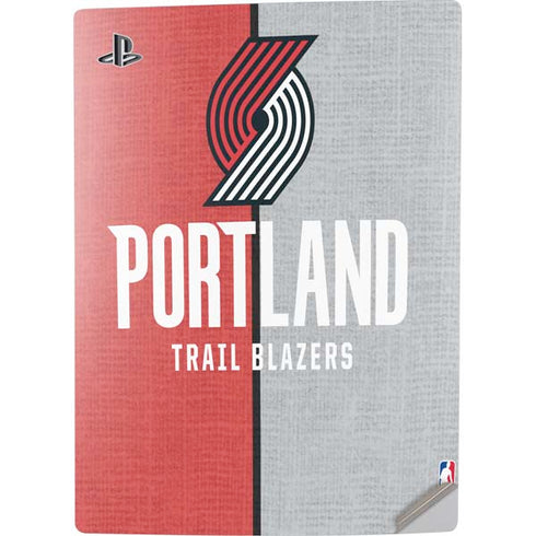 NBA Portland Trail Blazers Canvas PS5 Digital Edition Console Skin