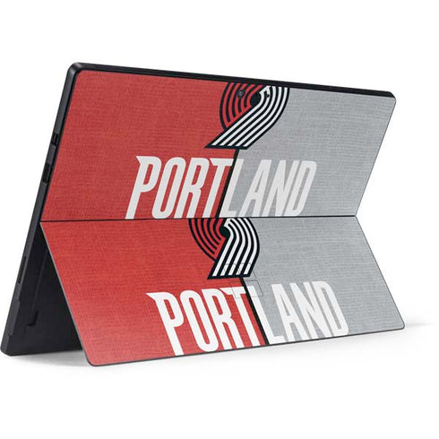 NBA Portland Trail Blazers Canvas Surface Pro 7 Skin
