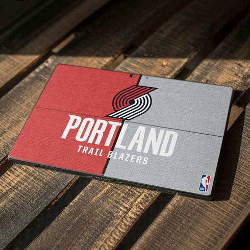 NBA Portland Trail Blazers Canvas Surface Pro 7 Skin