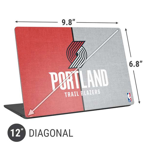 NBA Portland Trail Blazers Canvas Universal Laptop 12in (9.8 x 6.8in) Skin