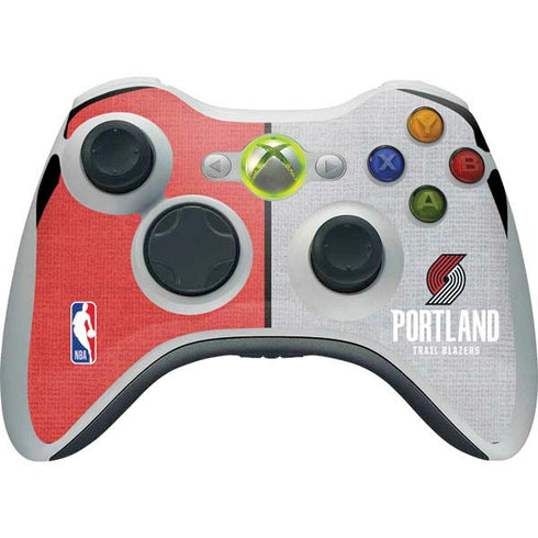 NBA Portland Trail Blazers Canvas Xbox 360 Wireless Controller Skin