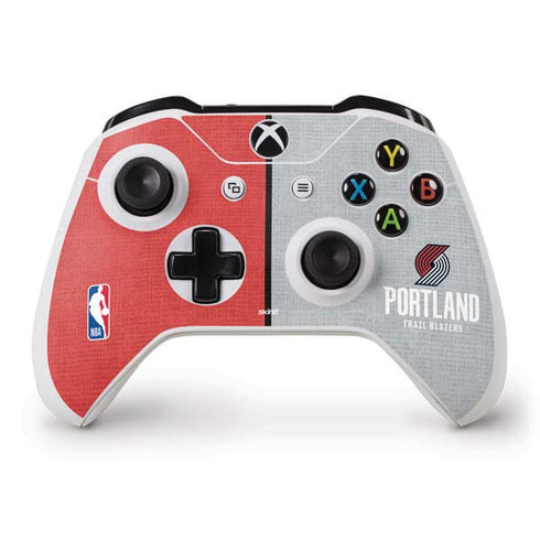 NBA Portland Trail Blazers Canvas Xbox One S Controller Skin