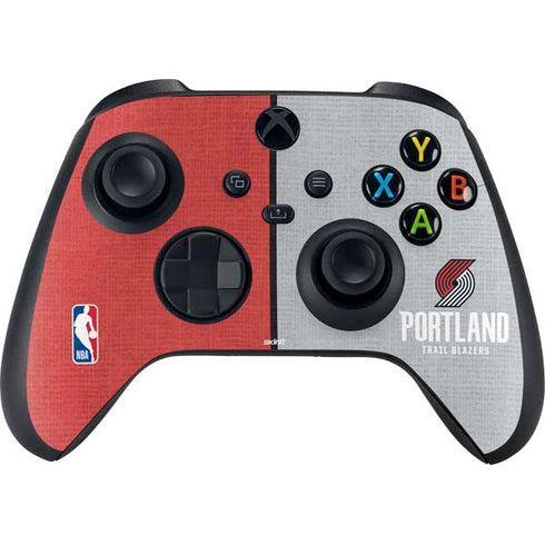 NBA Portland Trail Blazers Canvas Xbox Series X Bundle Skin