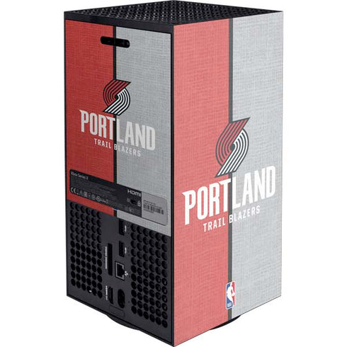 NBA Portland Trail Blazers Canvas Xbox Series X Console Skin