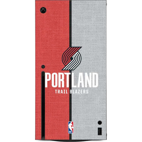 NBA Portland Trail Blazers Canvas Xbox Series X Console Skin
