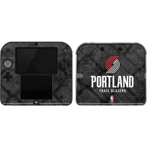 NBA Portland Trail Blazers Dark Rust Nintendo 2DS Skin