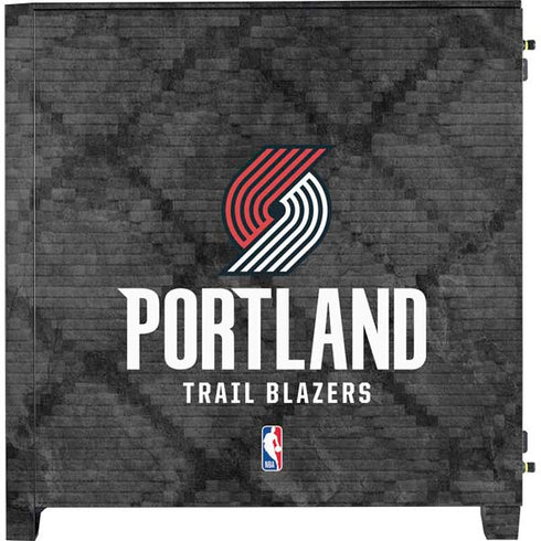 NBA Portland Trail Blazers Dark Rust Corsair 4000D Tempered Glass Mid-Tower ATX Case Skin
