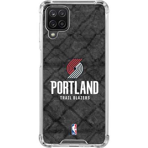 NBA Portland Trail Blazers Dark Rust Galaxy A12 Clear Case