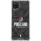 NBA Portland Trail Blazers Dark Rust Galaxy A12 Clear Case