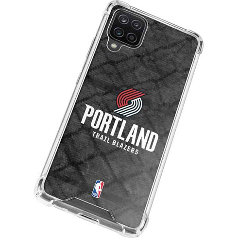 NBA Portland Trail Blazers Dark Rust Galaxy A12 Clear Case