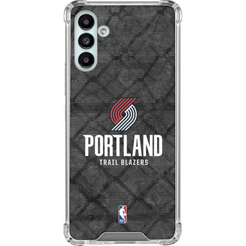 NBA Portland Trail Blazers Dark Rust Galaxy A13 5G Clear Case