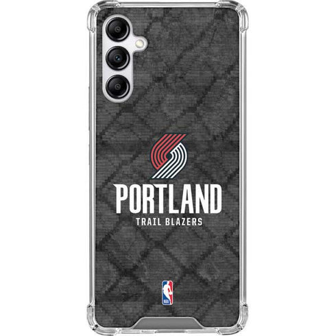 NBA Portland Trail Blazers Dark Rust Galaxy A14 5G Clear Case