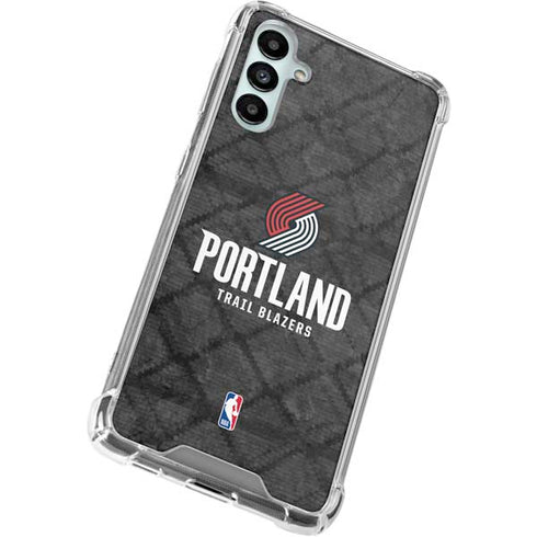 NBA Portland Trail Blazers Dark Rust Galaxy A14 5G Clear Case