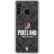NBA Portland Trail Blazers Dark Rust Galaxy A21 Clear Case