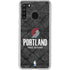 NBA Portland Trail Blazers Dark Rust Galaxy A21 Clear Case