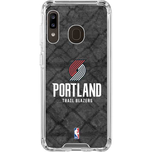 NBA Portland Trail Blazers Dark Rust Galaxy A30 Clear Case