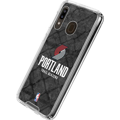 NBA Portland Trail Blazers Dark Rust Galaxy A30 Clear Case