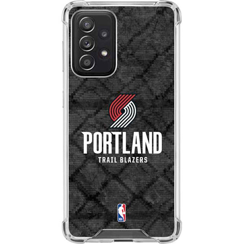 NBA Portland Trail Blazers Dark Rust Galaxy A52 5G Clear Case