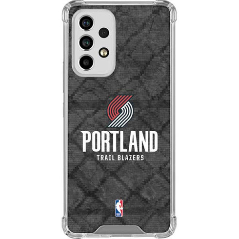 NBA Portland Trail Blazers Dark Rust Galaxy A53 5G Clear Case
