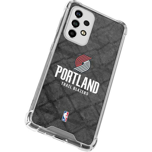 NBA Portland Trail Blazers Dark Rust Galaxy A53 5G Clear Case