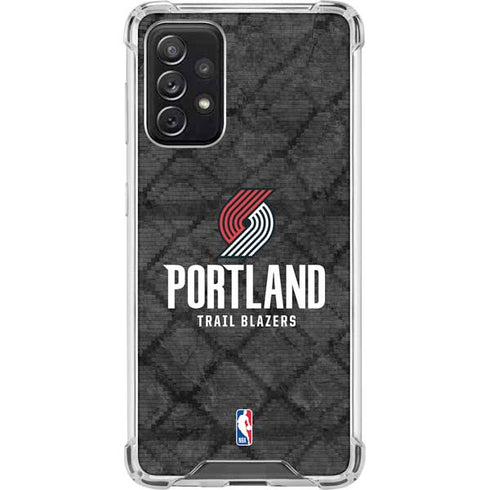 NBA Portland Trail Blazers Dark Rust Galaxy A72 5G Clear Case