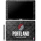 NBA Portland Trail Blazers Dark Rust Galaxy Book 12in Skin