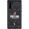 NBA Portland Trail Blazers Dark Rust Galaxy Note 10 Waterproof Case