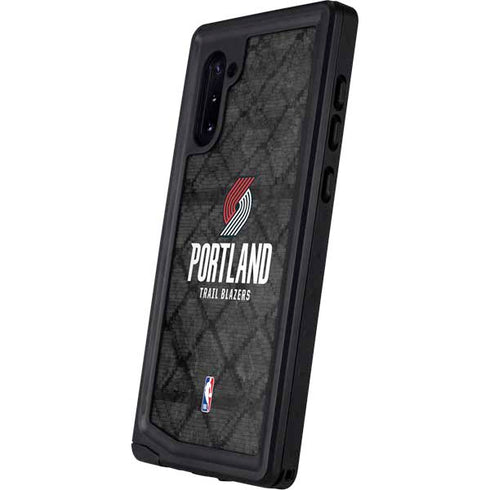 NBA Portland Trail Blazers Dark Rust Galaxy Note 10 Waterproof Case