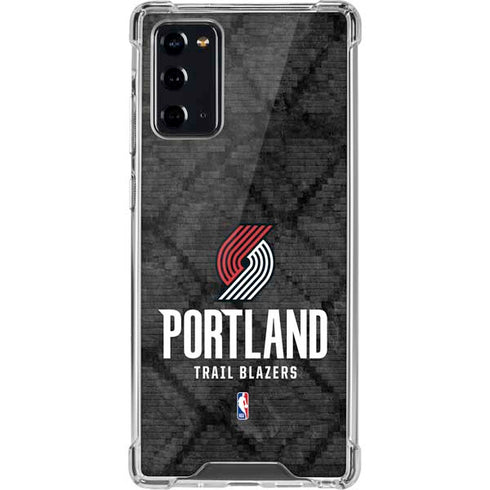 NBA Portland Trail Blazers Dark Rust Galaxy Note20 5G Clear Case