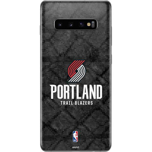 NBA Portland Trail Blazers Dark Rust Galaxy S10 Plus Skin