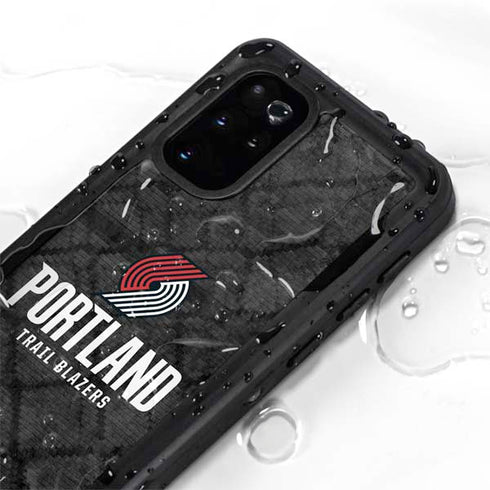 NBA Portland Trail Blazers Dark Rust Galaxy S20 Plus Waterproof Case