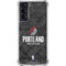 NBA Portland Trail Blazers Dark Rust Galaxy S21 5G Clear Case