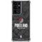 NBA Portland Trail Blazers Dark Rust Galaxy S21 Ultra 5G Clear Case