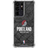 NBA Portland Trail Blazers Dark Rust Galaxy S21 Ultra 5G Clear Case