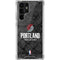 NBA Portland Trail Blazers Dark Rust Galaxy S22 Ultra Clear Case