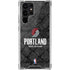 NBA Portland Trail Blazers Dark Rust Galaxy S22 Ultra Clear Case
