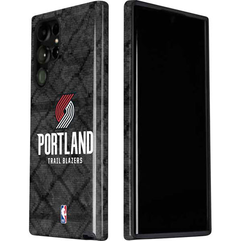 NBA Portland Trail Blazers Dark Rust Galaxy S22 Ultra Pro Case