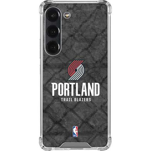NBA Portland Trail Blazers Dark Rust Galaxy S23 Clear Case