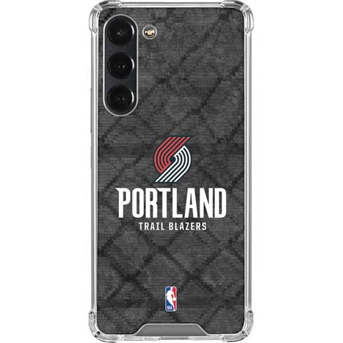 NBA Portland Trail Blazers Dark Rust Galaxy S23 Plus Clear Case