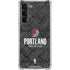 NBA Portland Trail Blazers Dark Rust Galaxy S23 Plus Clear Case