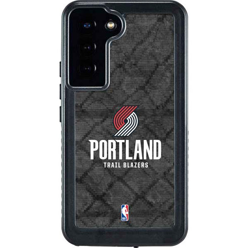 NBA Portland Trail Blazers Dark Rust Galaxy S23 Plus Waterproof Case