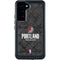 NBA Portland Trail Blazers Dark Rust Galaxy S23 Plus Waterproof Case