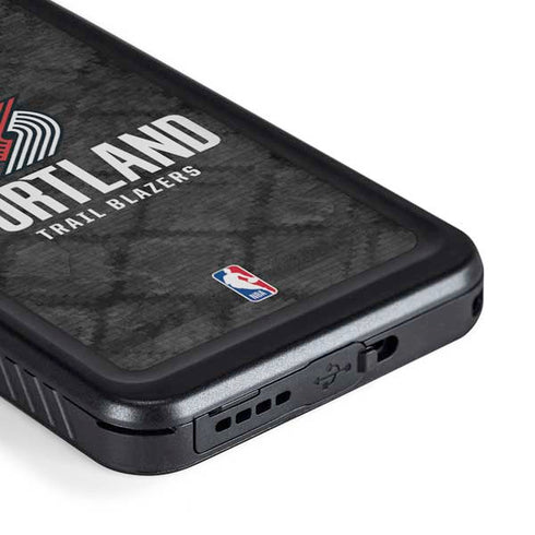 NBA Portland Trail Blazers Dark Rust Galaxy S23 Plus Waterproof Case