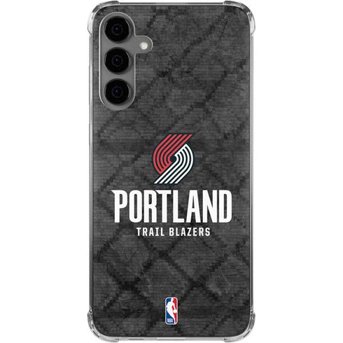 NBA Portland Trail Blazers Dark Rust Galaxy S24 Plus Clear Case