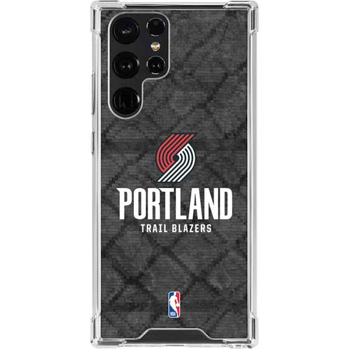 NBA Portland Trail Blazers Dark Rust Galaxy S24 Ultra Clear Case