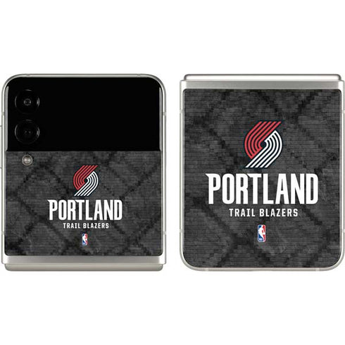 NBA Portland Trail Blazers Dark Rust Galaxy Z Flip3 5G Skin