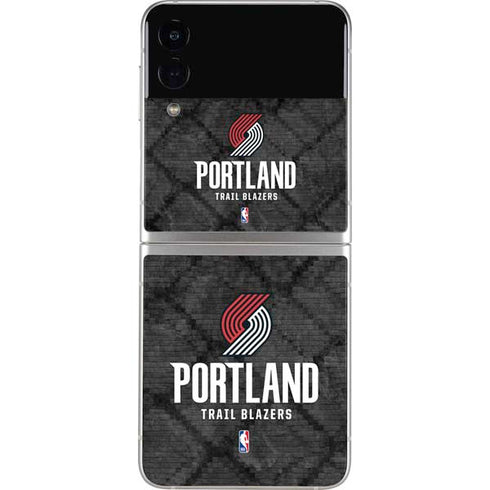 NBA Portland Trail Blazers Dark Rust Galaxy Z Flip3 5G Skin